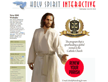 Tablet Screenshot of holyspiritinteractive.net
